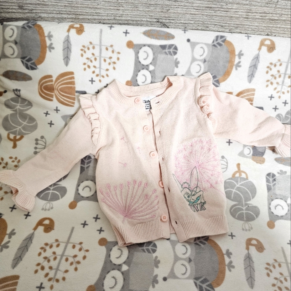 Disney tinkerbell sweater cardigan infant baby